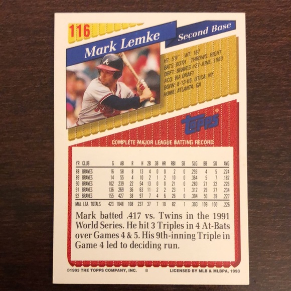 Vintage Topps MLB Atlanta Braves Baseball Card Bundle - Picture 4 of 8